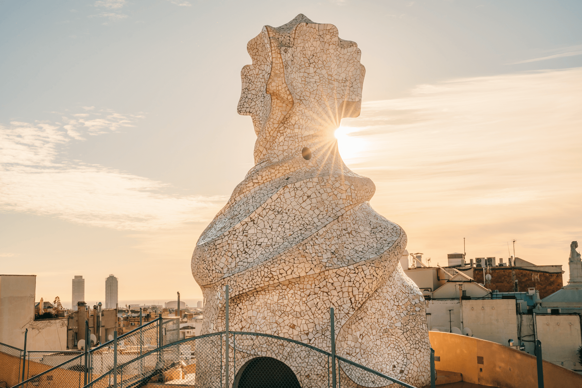 visit pedrera awakening roof